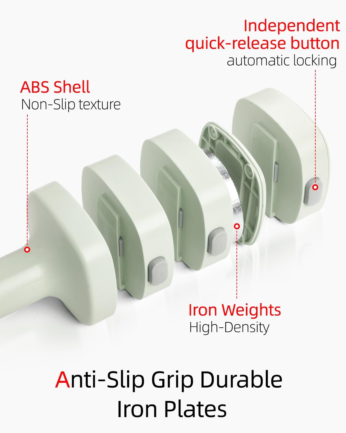 Abahub Dumbbell Set for Home Gym, 4 in 1 Adjustable Weights Dumbbells Set for Women, 11LB