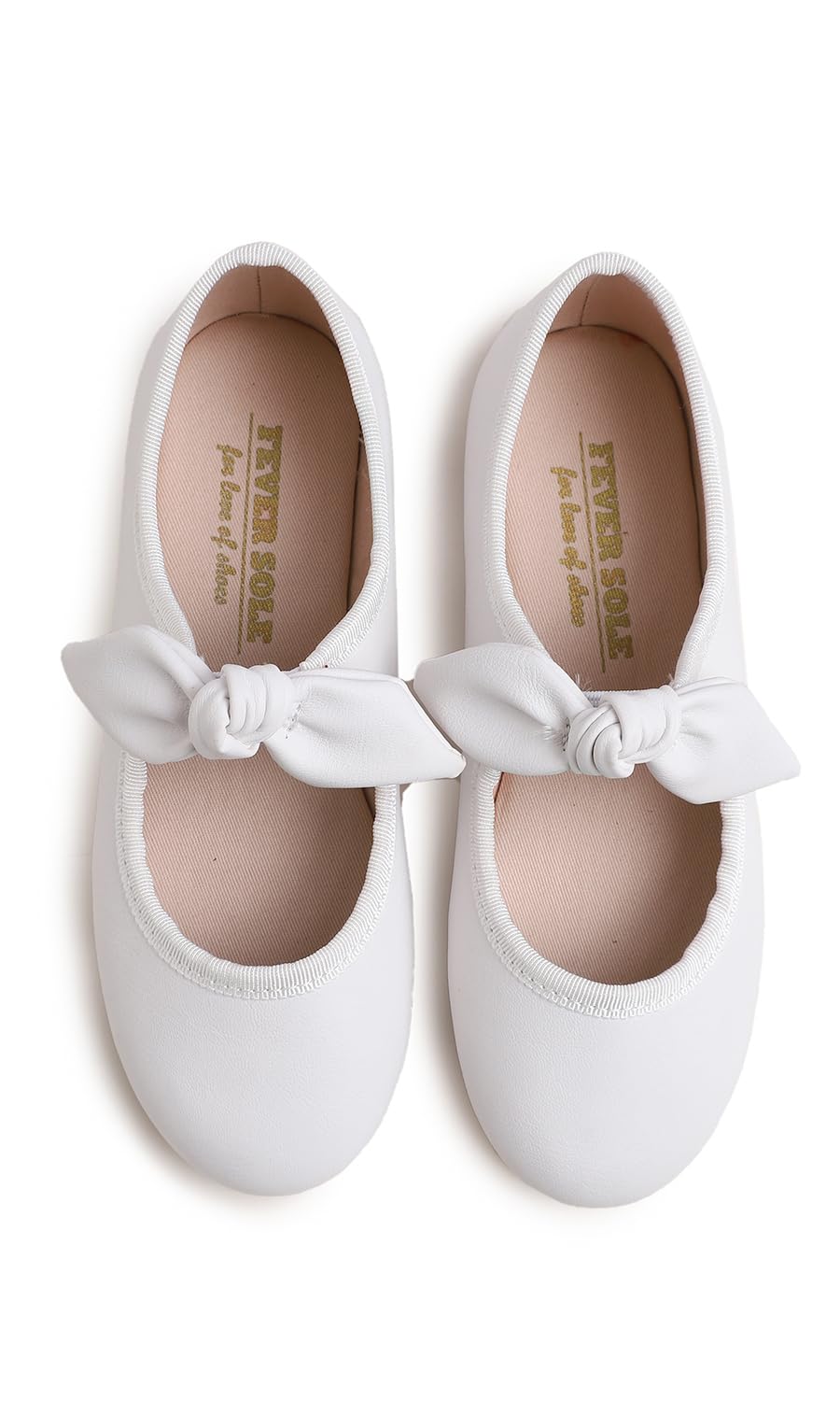 Feversole Bailarinas Niña de Vestir - Zapatos Cómodos para Ceremonias - Ballet Flats