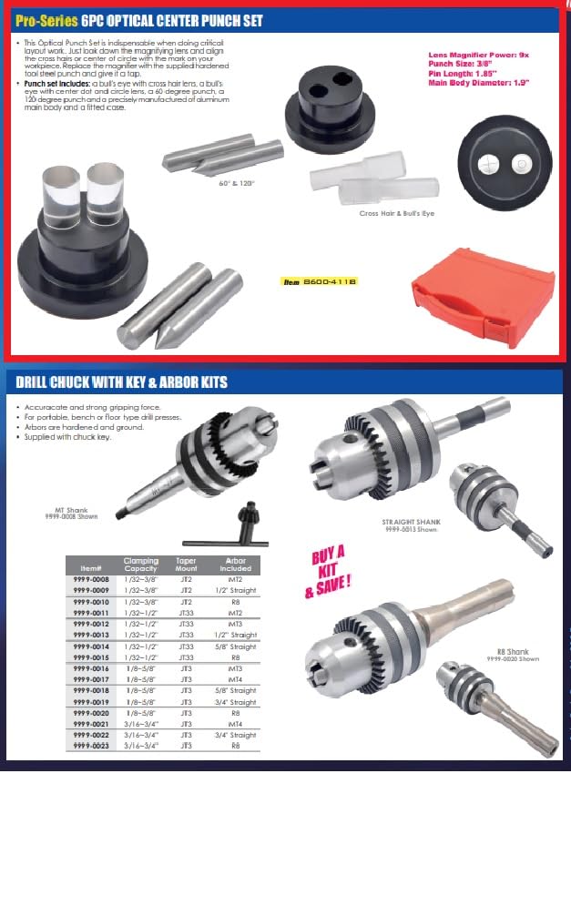 HHIP 8600-4118 Optisches Körner-Set, 6-teilig