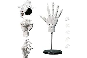 Handee - Jointed Hand Mannequin for Artists (White)