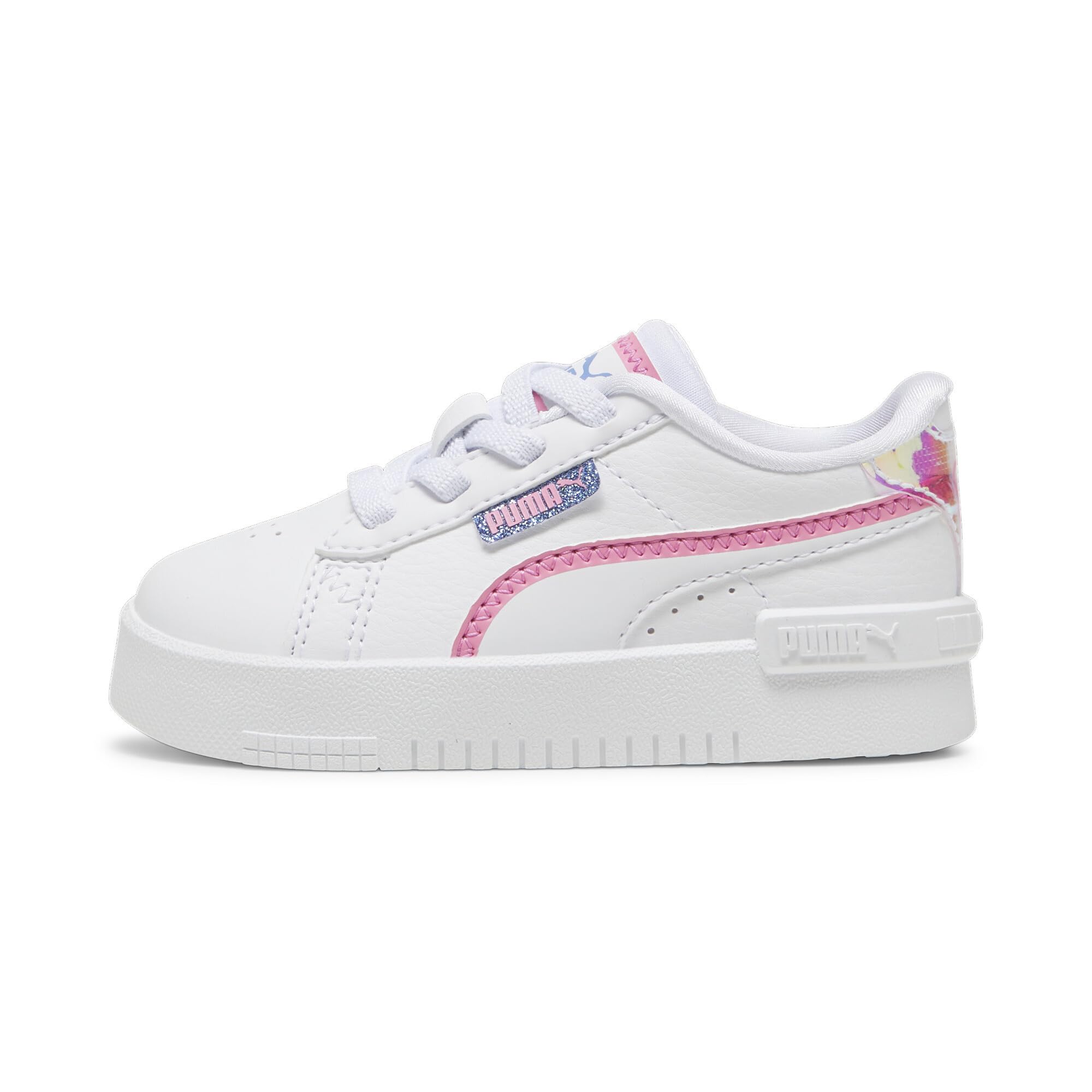 PUMA Unisex-Child, Jada Alternate Closure Deep Dive, PUMA White-Fast Pink-Blue Skies, Toddler 9