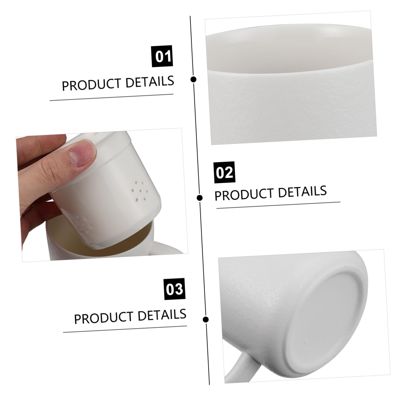TOYANDONA Taza de con Filtro y Tapa para Infusión de Té Diseño Delicado para Oficina y Hogar Práctica y Elegante