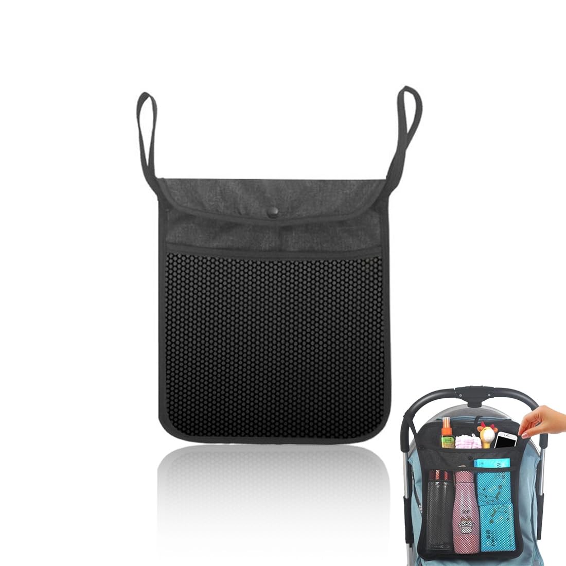 XOXVURI Universal Pushchair Organiser Kinderwagen Einkaufstasche Kinderwagen  Netztasche Pram Bag Shopping Net For Prams Stroller Organiser Baby Pram  Organiser Multifunctional Pushchair Bag : Amazon.de: Baby