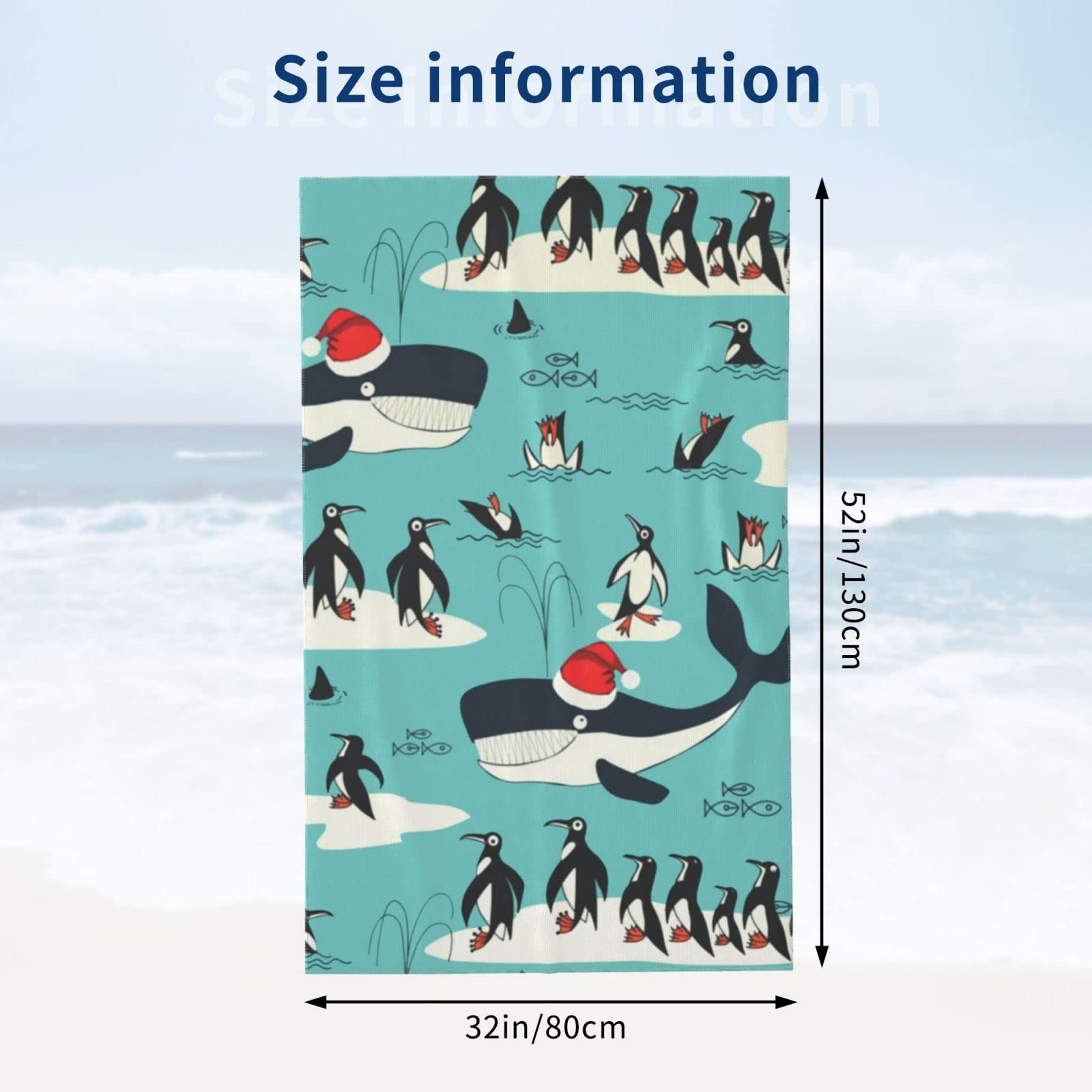 Amazon｜ペンギン バスタオル マイクロファイバー 吸水 速乾