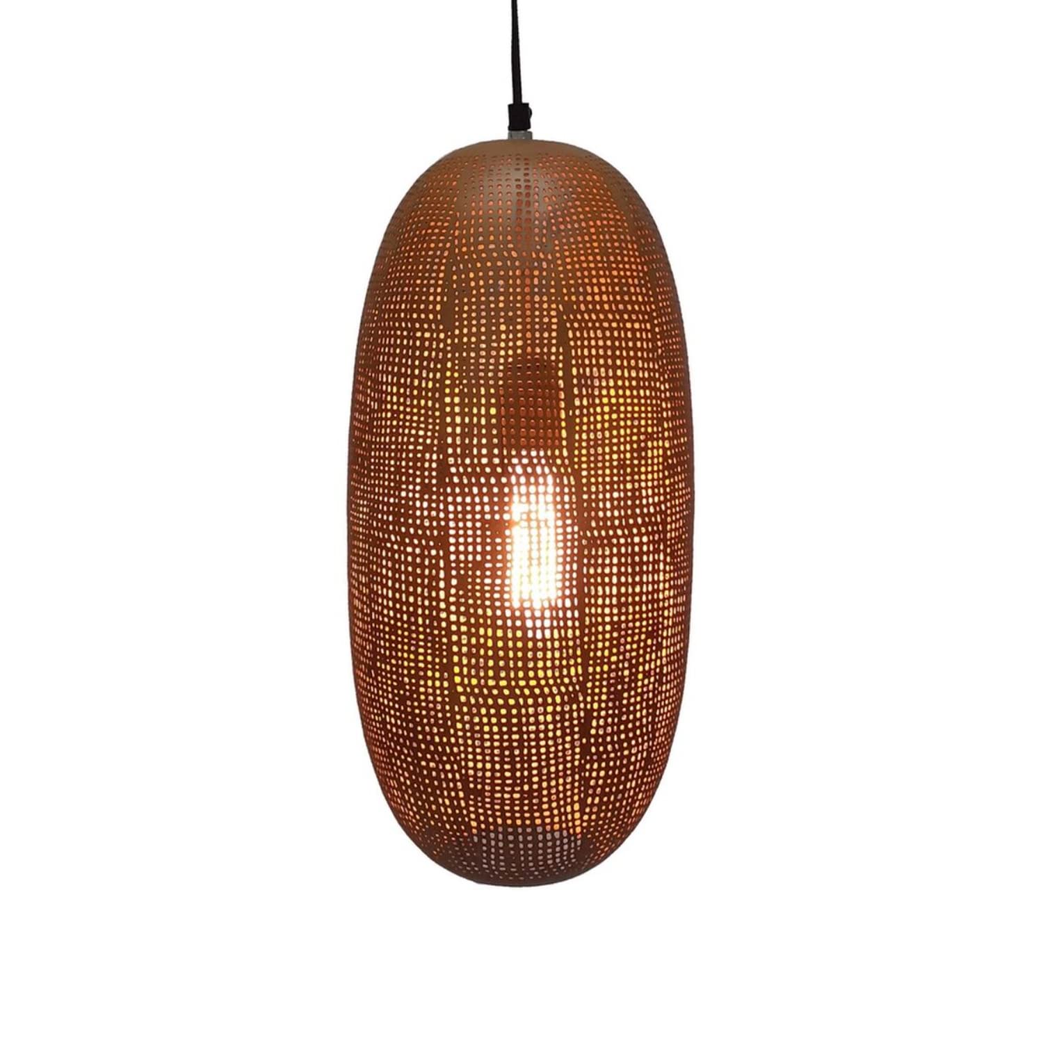Lámpara de Techo BigBuy Home de Metal Dorado 20x20x40 cm