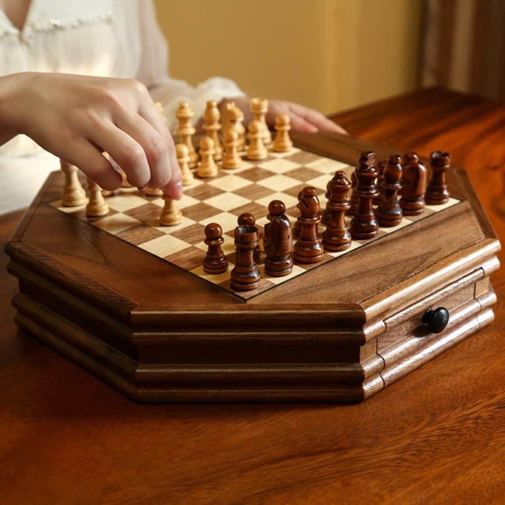 Jeux d'échecs magnétiques en Bois Grand Jeu d'échecs Tournoi échecs