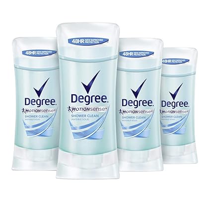 Amazon Com Degree Antiperspirant Deodorant 48 Hour Advanced Protection Shower Clean Deodorant For Women 2 6 Oz 4 Count Beauty