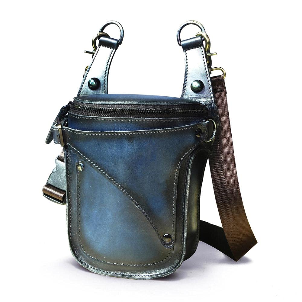Marsupio da Gamba,Marsupio Gamba Moto Marsupio da Viaggio con Cintura Yi da Viaggio, Unisex, Elegante, in Pelle, da 7 Pollici