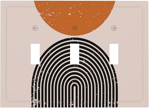 Miniatura 135 de Cubierta de Interruptor de Luz de Palanca de 1 Gang con Estampado de Bosque de Pinos Rústico Campestre, Cabaña Lodge Granero Bosque Forestal de