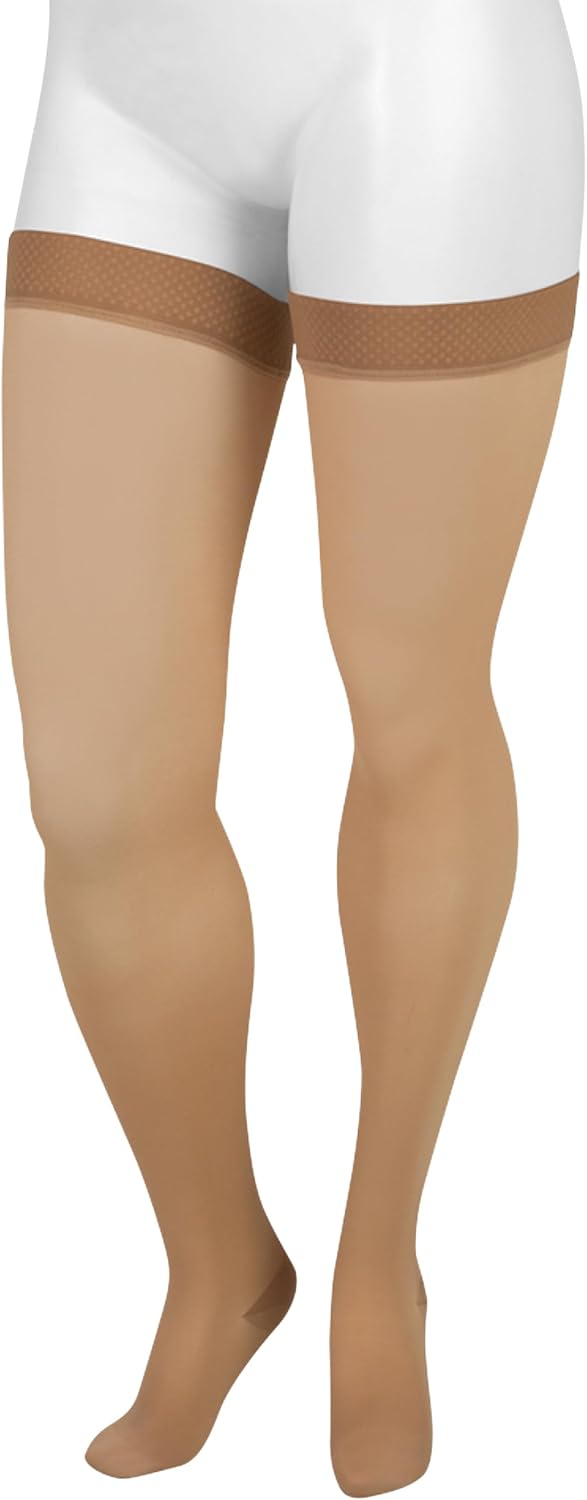 Juzo Basic 4411ag 20-30mmhg Thigh-High Closed Toe Compression Stocking