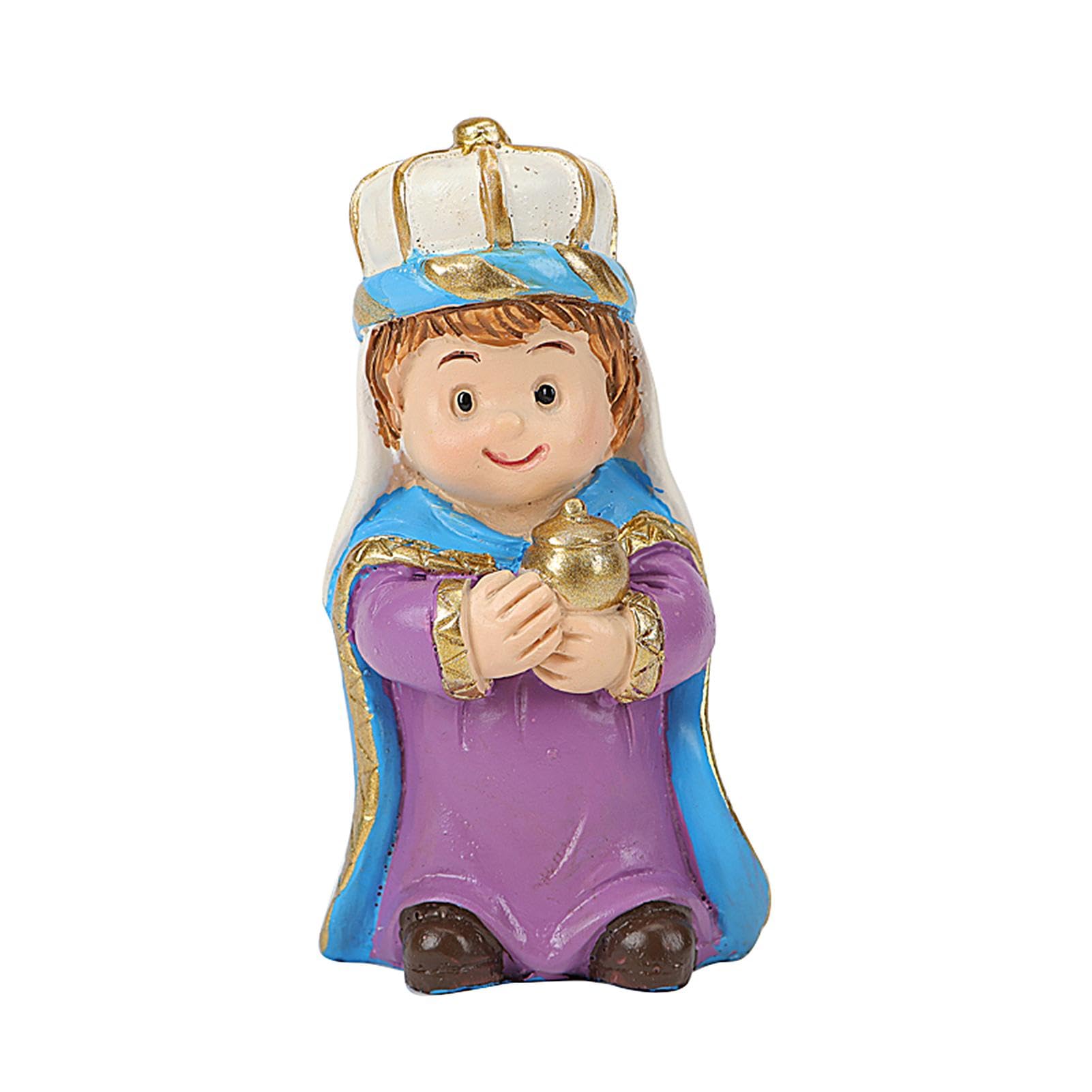 Resin Nativity Set, 12-Piece Nativity Figurines, Religious Holiday Decor for Church Home