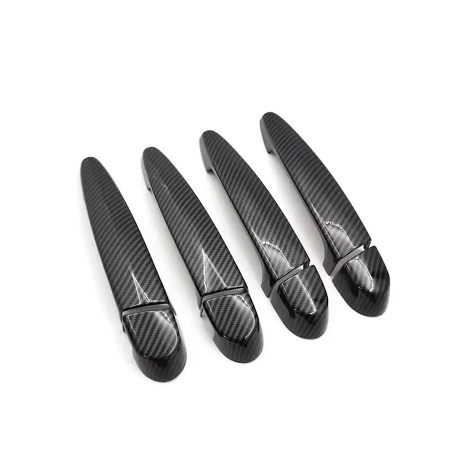 RAGPUKMUAN Car Door Outer Grab Handle for BMW 1 3 Series for X1 for X3 for X4 for X5 for X6 F30 F31 F35 E84 F25 F26 E70 E71 LHD Car Exterior Door Handle Pull Cover Trim(RHD Carbon Fiber)