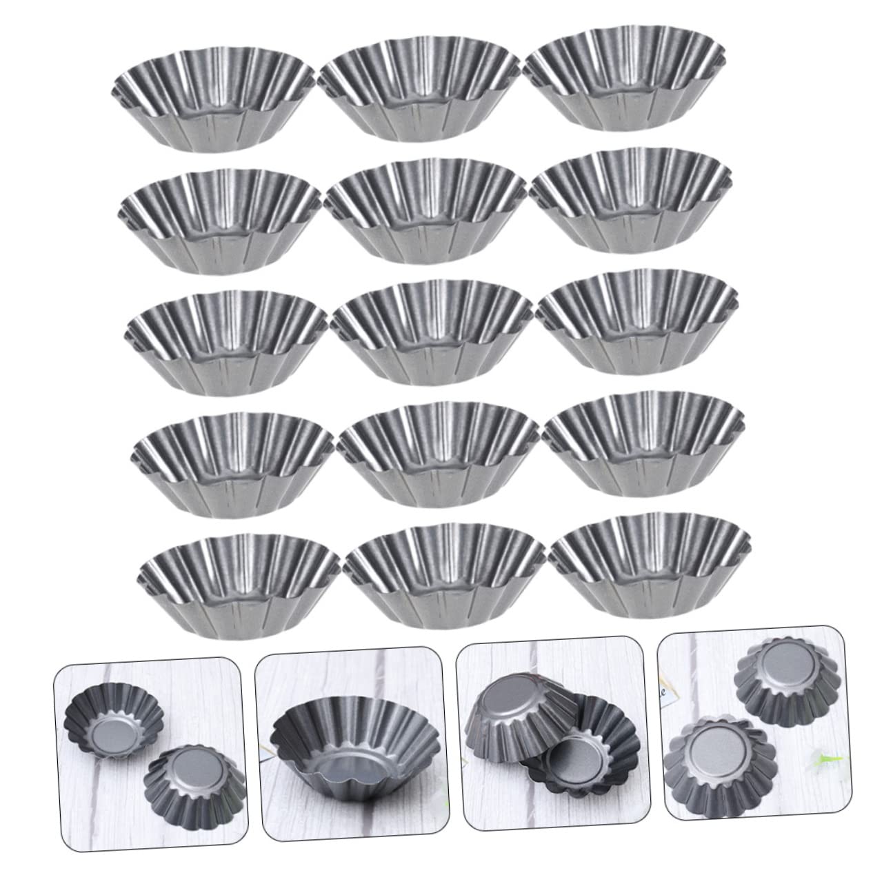 LABRIMP Moldes Para Tartaletas De Huevo Diy Multifunción Prácticos Para Hornear