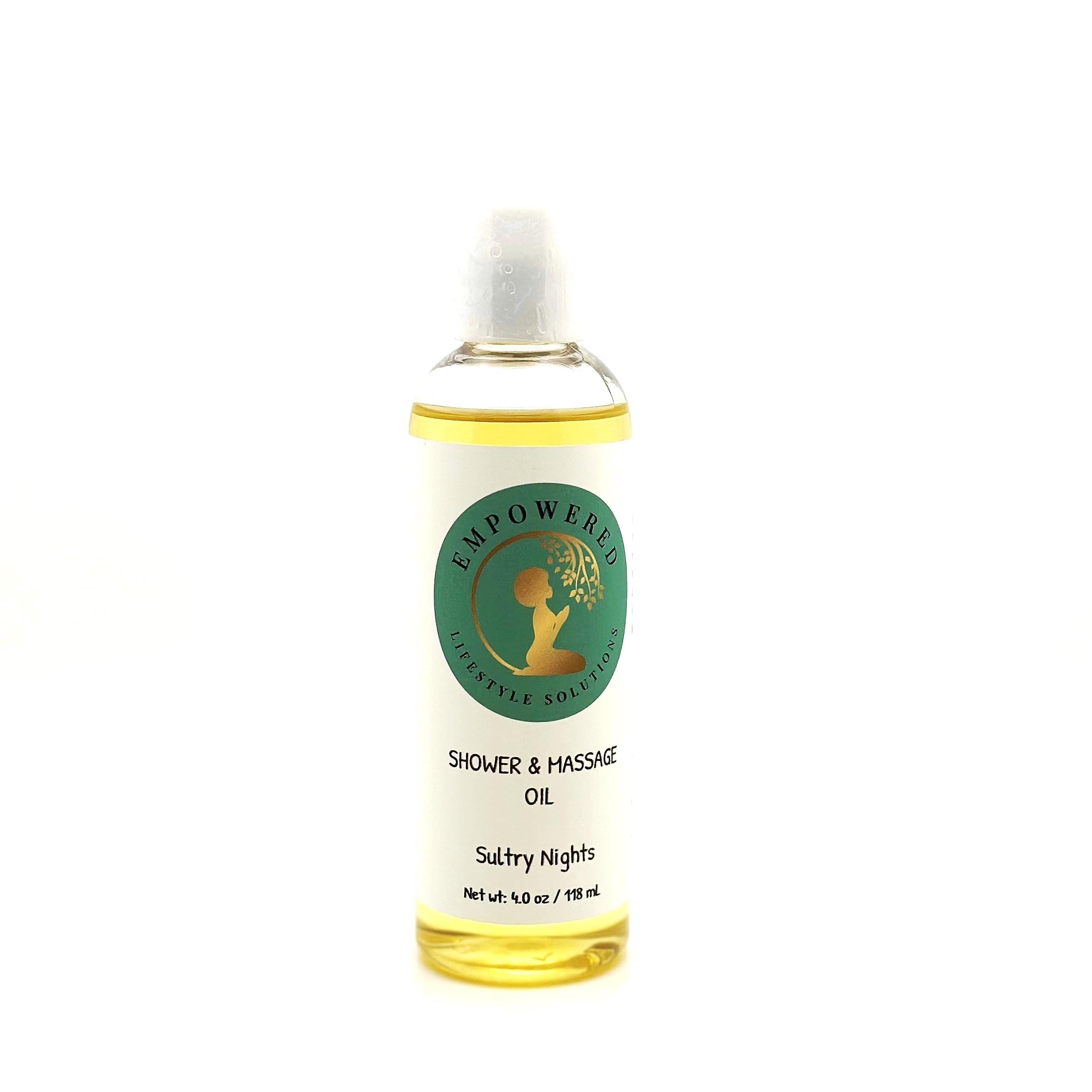 Empowered Lifestyle Solutions - Herbal-Infused Shower & Body Massage Oil 4 oz - (Subtle)