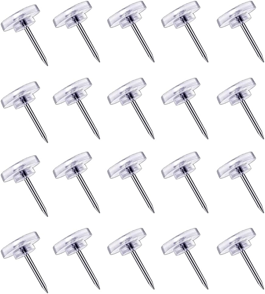 Pins for Pinboard, Pin Board Pins, Muuzll Push Pins, Clear Push Pins