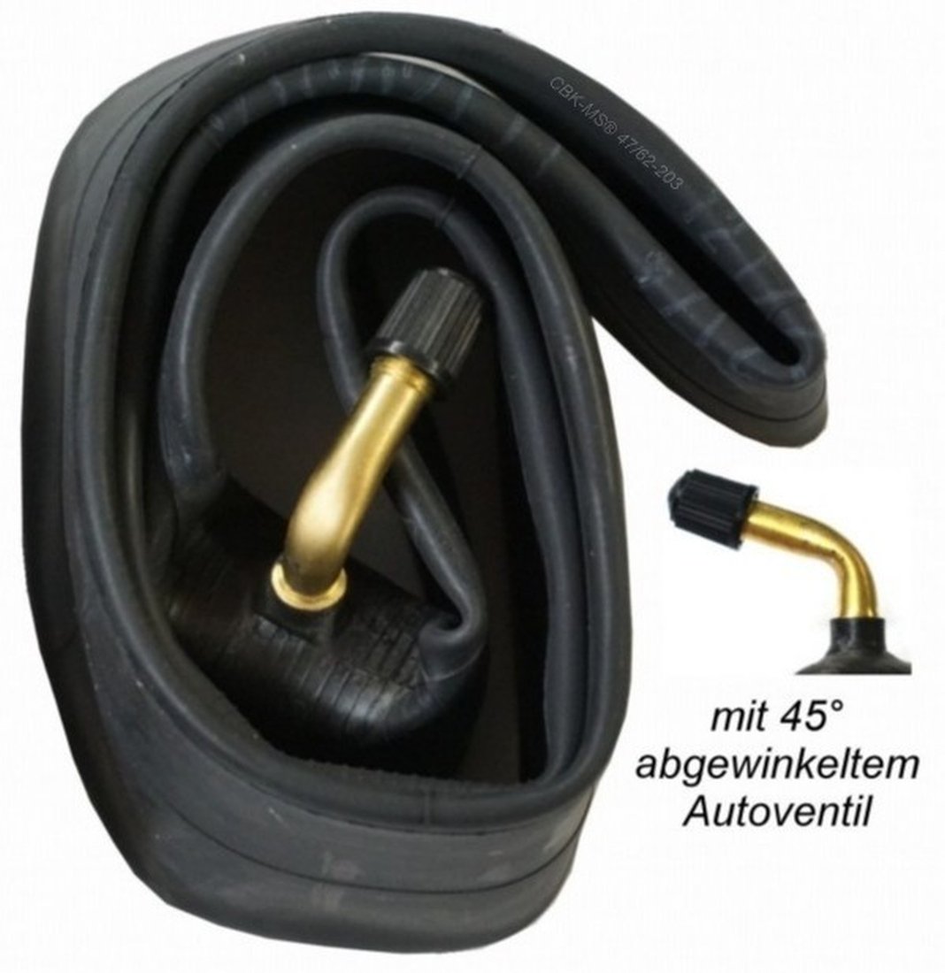 6x 12" 12 1/2 x 2 1/4 = 62-203 CBK-MS Leichtlauf Reifen + Schlauch mit 45° Winkel Autoventil Kinderwagen Roller Dreirad Laufrad Fahrrad Anhänger