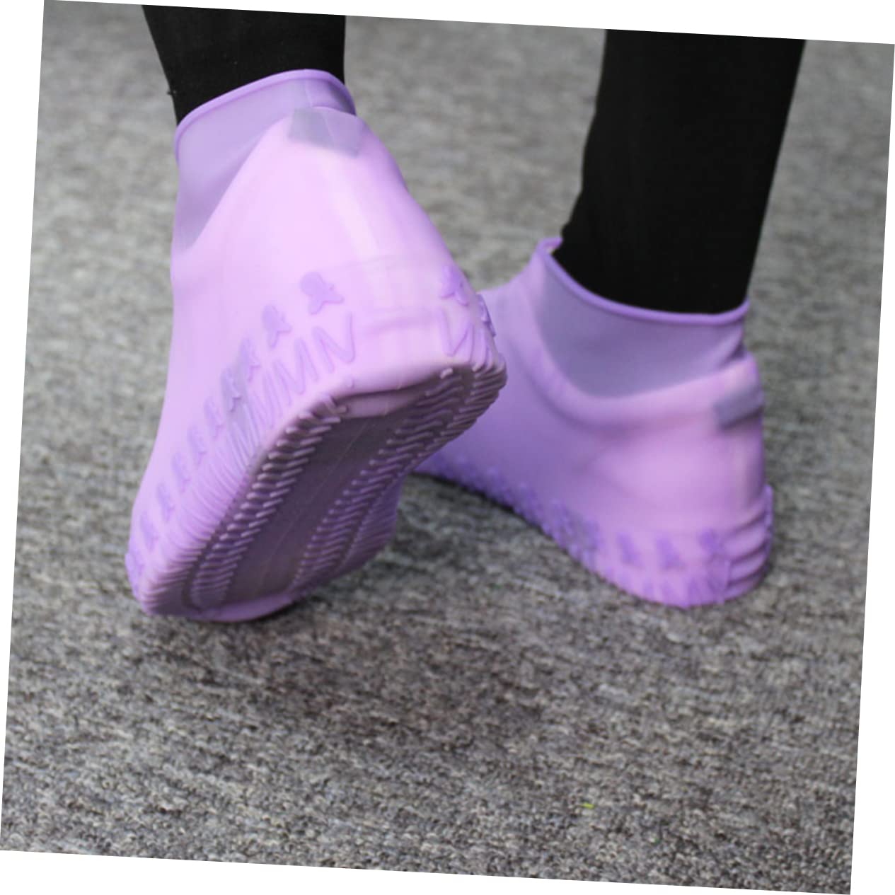 POPETPOP Couvre-Chaussures Imperméables en Silicone Antidérapants et Résistants à l'usure pour Chaussures Unisexes, pour Camping et Loisirs, Lot de Couleur Aléatoire