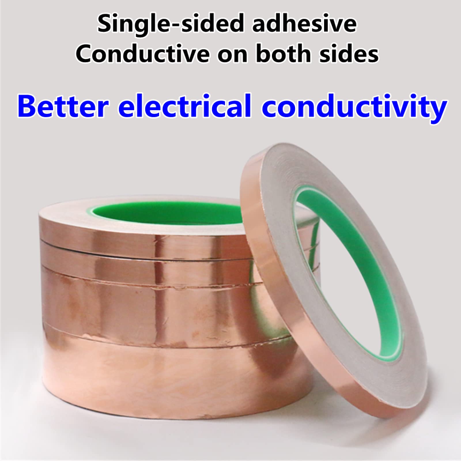 2 Rouleaux De Ruban De Feuille De Cuivre, Ruban Conducteur
