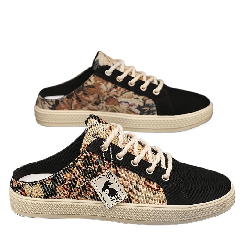 Fashionable Mens Slip on Shoes for Spring Summer, Casual Indoor & Outdoor Walking Mules Sneakers, Non-Slip Comfortable Loafers for Work/Hiker