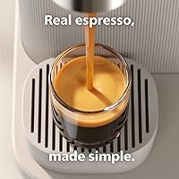 Vista 2 de Philips Baristina Espresso Machine - Real espresso, made simple. Compact coffee machine, natural white with white portafilter, 16 bar pump pressure