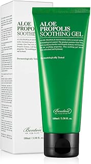 Benton Aloe Propolis Soothing Gel 3.38 fl. oz | Aloe Vera Gel for Sunburn Relief | Aloe Vera Gel for Travel Size | Aloe Vera Gel Moisturizer for Face | Aloe Gel for Face After Sun | Organic Aloe Vera