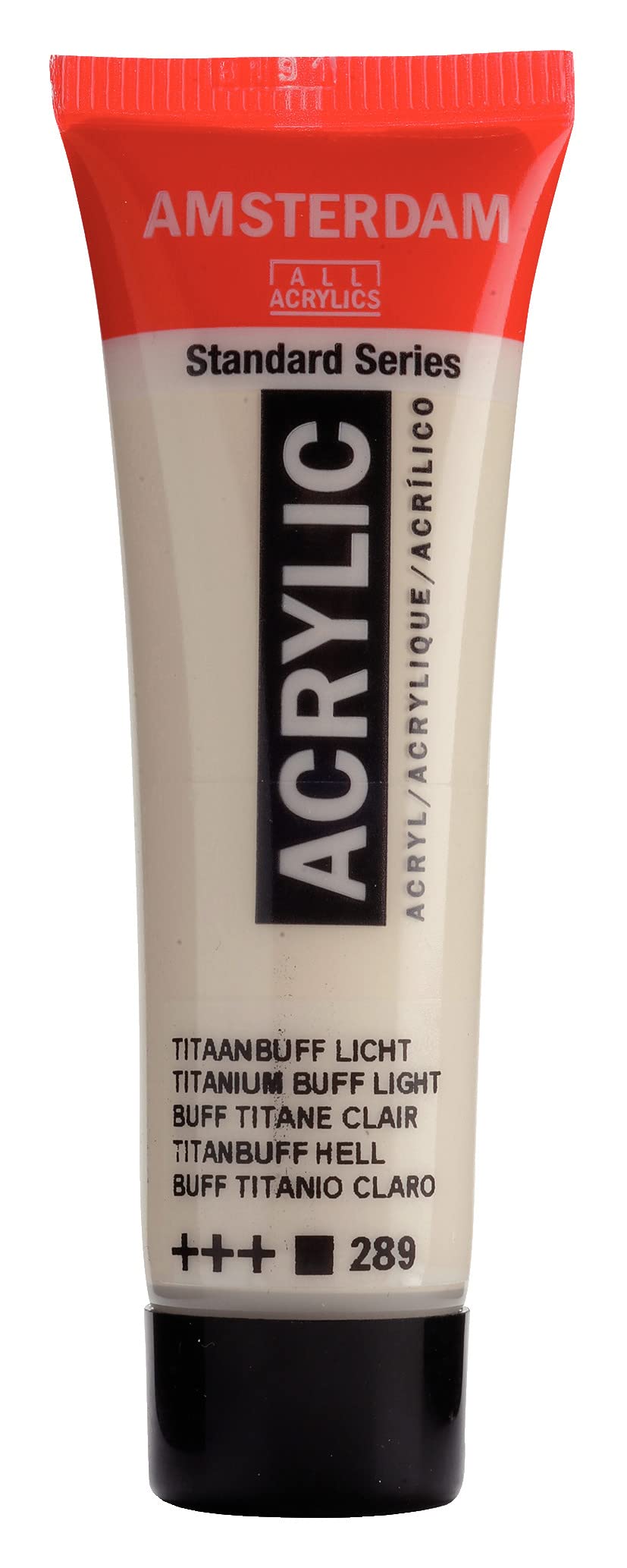 Amsterdam Standard Series Acrylic Paint Tube - 20 ml - Titanium Buff Light - Opaque, High-Quality, Durable, Lightfast, Odorless, Versatile for Artists