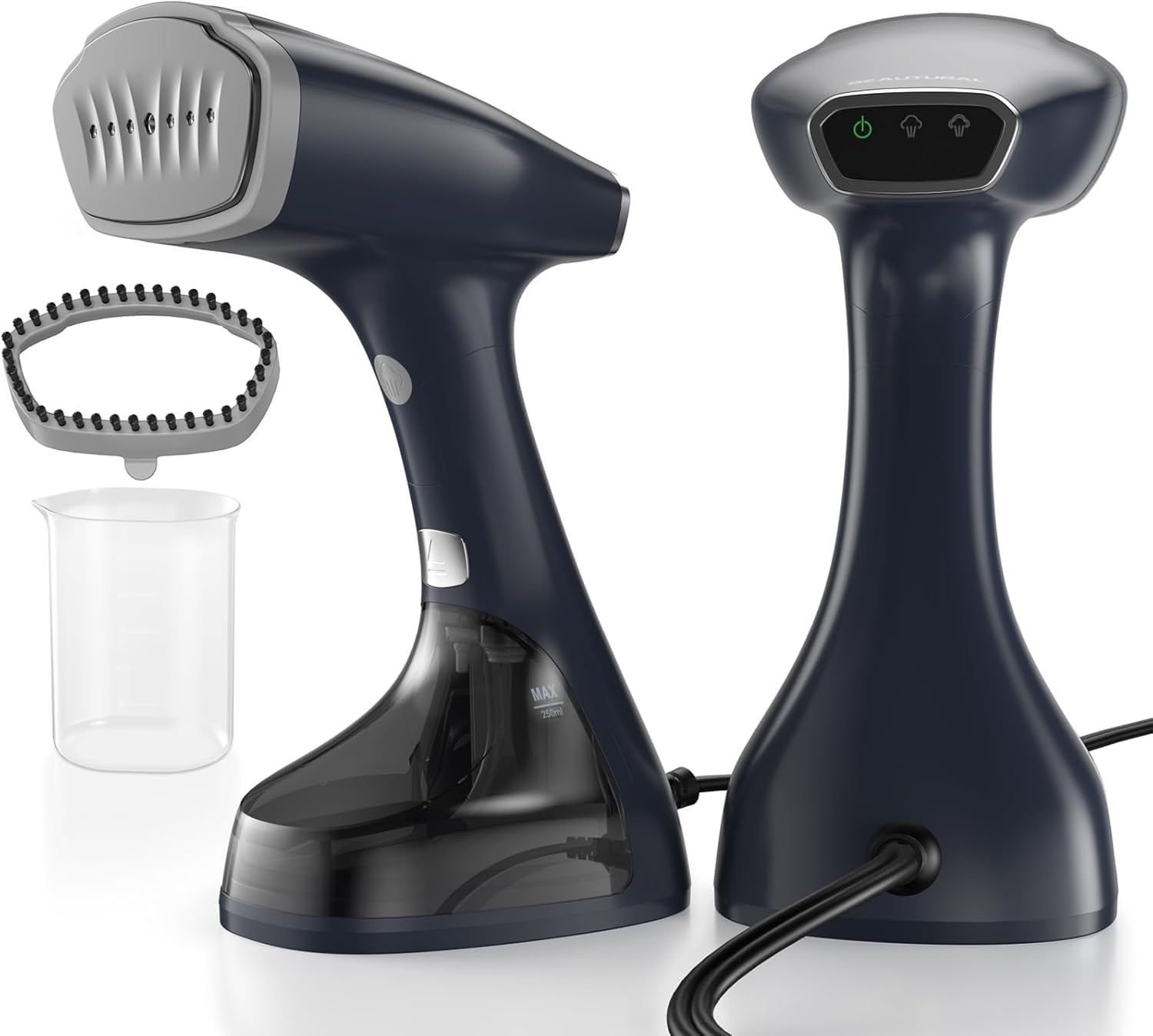 BEAUTURAL Handheld Garment Steamer for Clothes, Handheld Steamer with Foldable Design, Easy to Remove Wrinkles, 1500W, 25-Second Fast Heat up, 2 Steam Level Setting with Continuous Steaming - Image 1 of 8