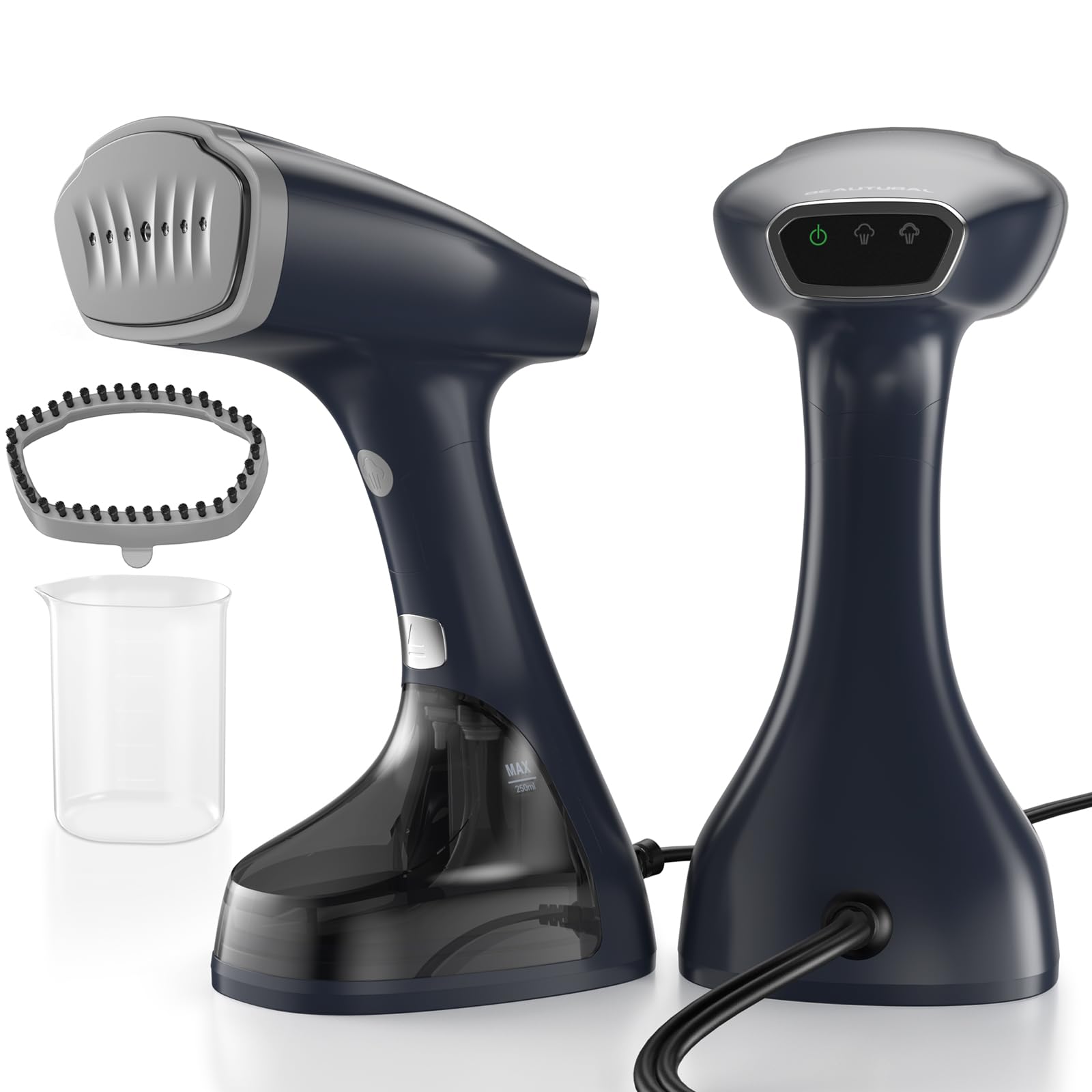 BEAUTURAL Handheld Garment Steamer for Clothes, Handheld Steamer with Foldable Design, Easy to Remove Wrinkles, 1500W, 25-Second Fast Heat up, 2 Steam Level Setting with Continuous Steaming