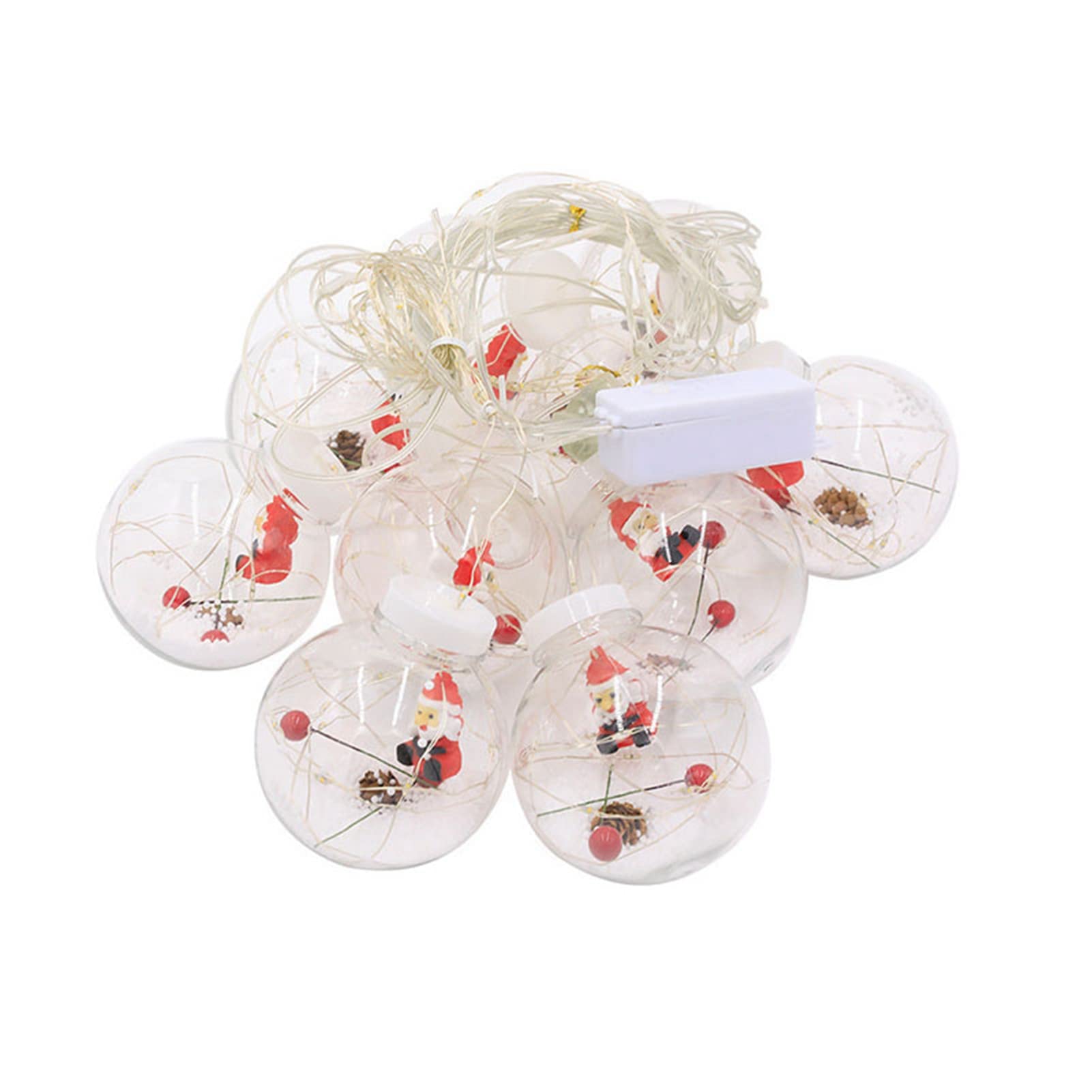 Globe String Lights Outdoor Indoor String Lights Bajkowe Lampki Do Sypialni Ciepła Biel Wysuwane Bąbelki Na Boże Narodzenie Ślub Urodziny 8 Trybów Jaśniejsza, Stabilna Wtyczka