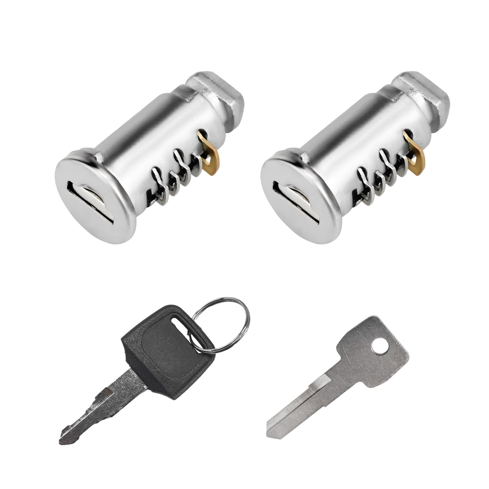 2 PCS Lock Cores Car Roof Rack System Components Lock Cylinder with Key Lock Cores Compatible with Bike