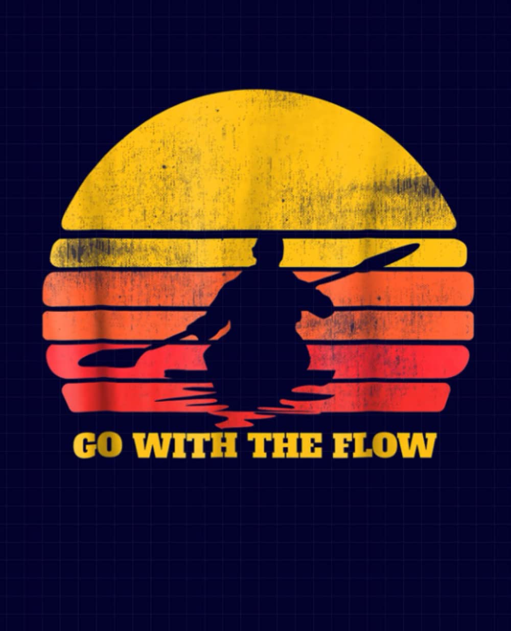 Go With The Flow Composition Notebook: School Notebook Gift for Rower or a Rowing Lover 7.5×9.25 Wide Ruled (Rowing Lovers)