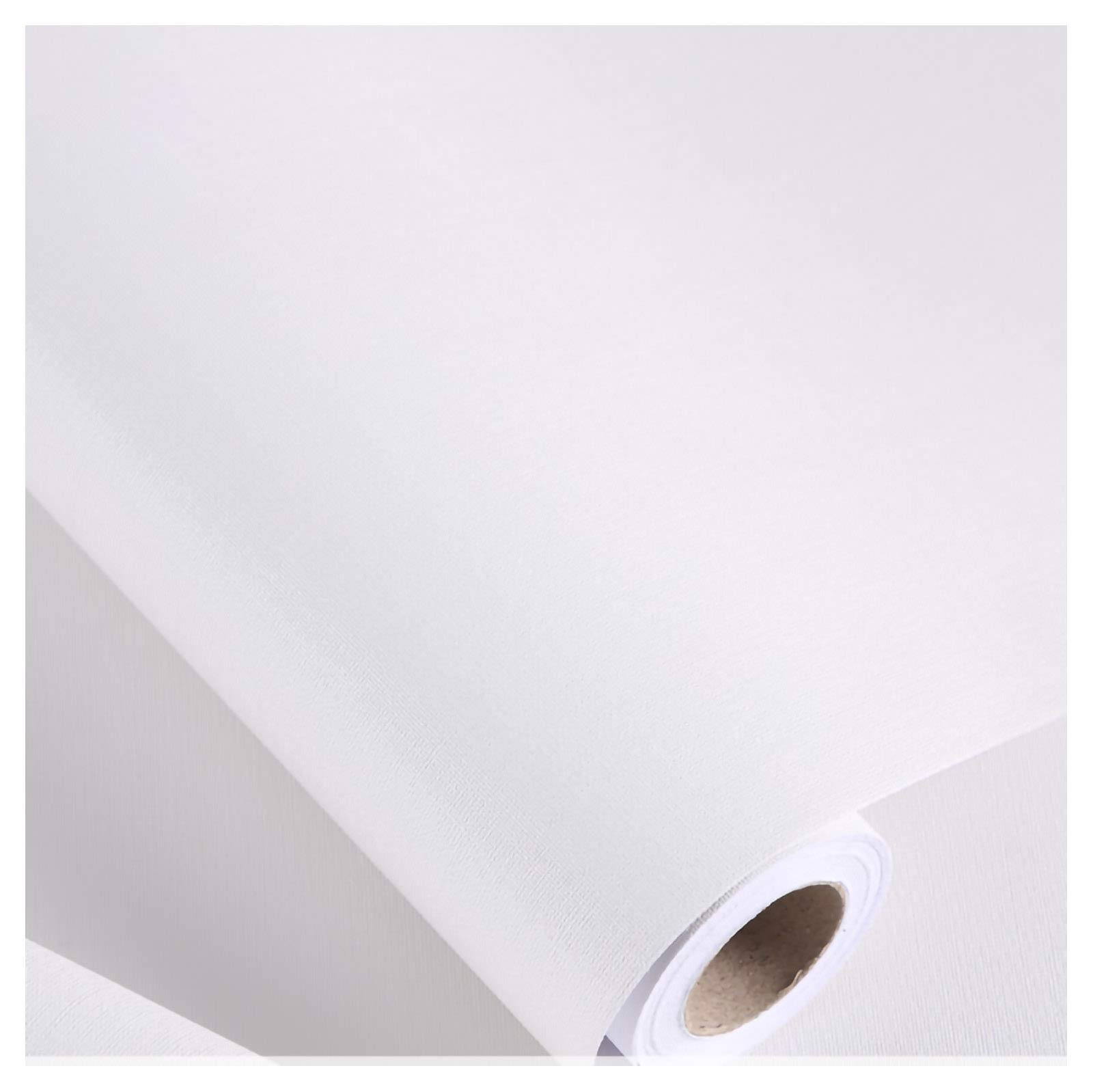 Carta Adesiva per Mobili Fatta di Adesivi in PVC Carta da Parati autoadesiva per mobili per Armadio Carta da Parati Cucina Pellicola-Bianco Caldo 122cm*5m