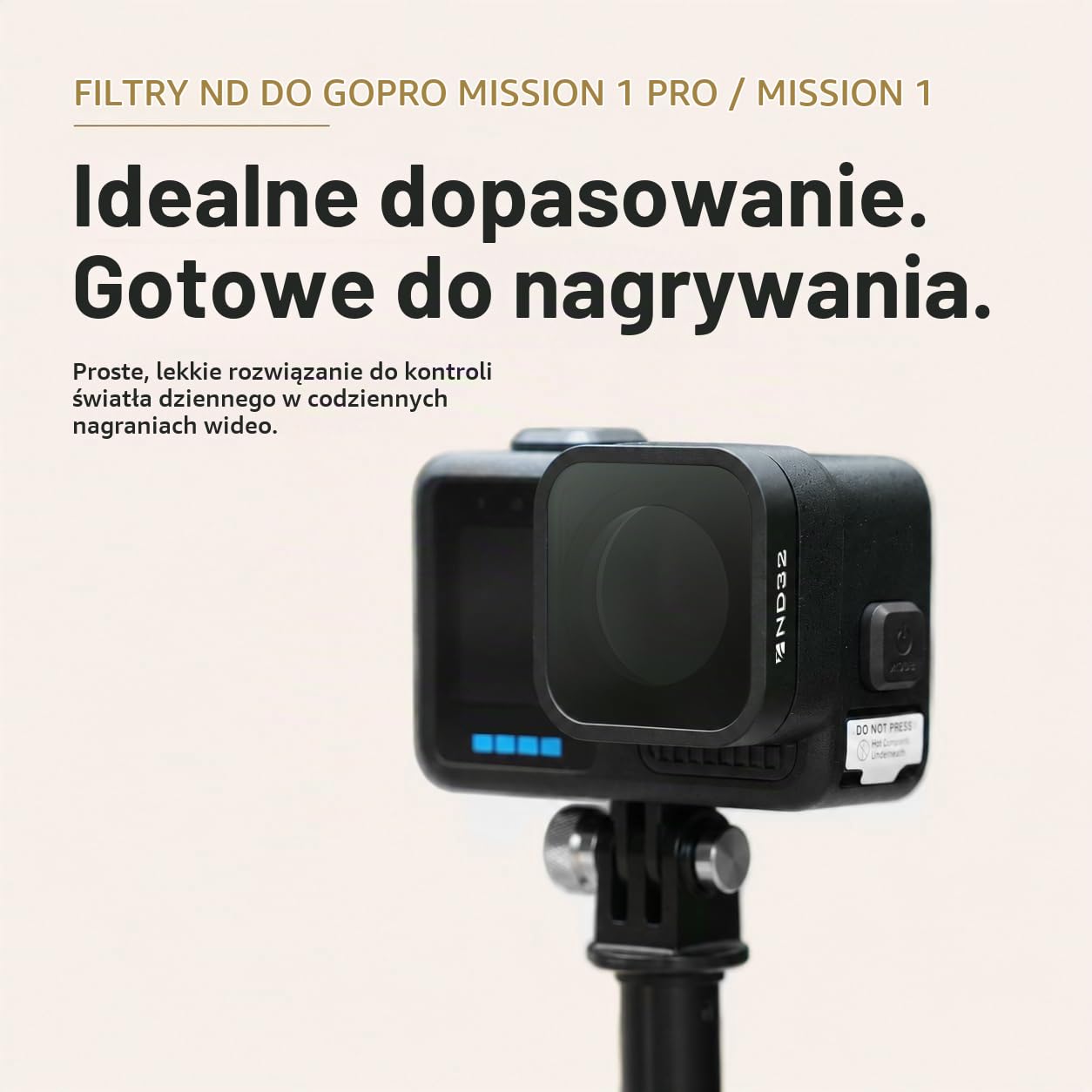 Freewell Standardowy zestaw filtrów ND Day 4-pak do GoPro Mission 1 Pro