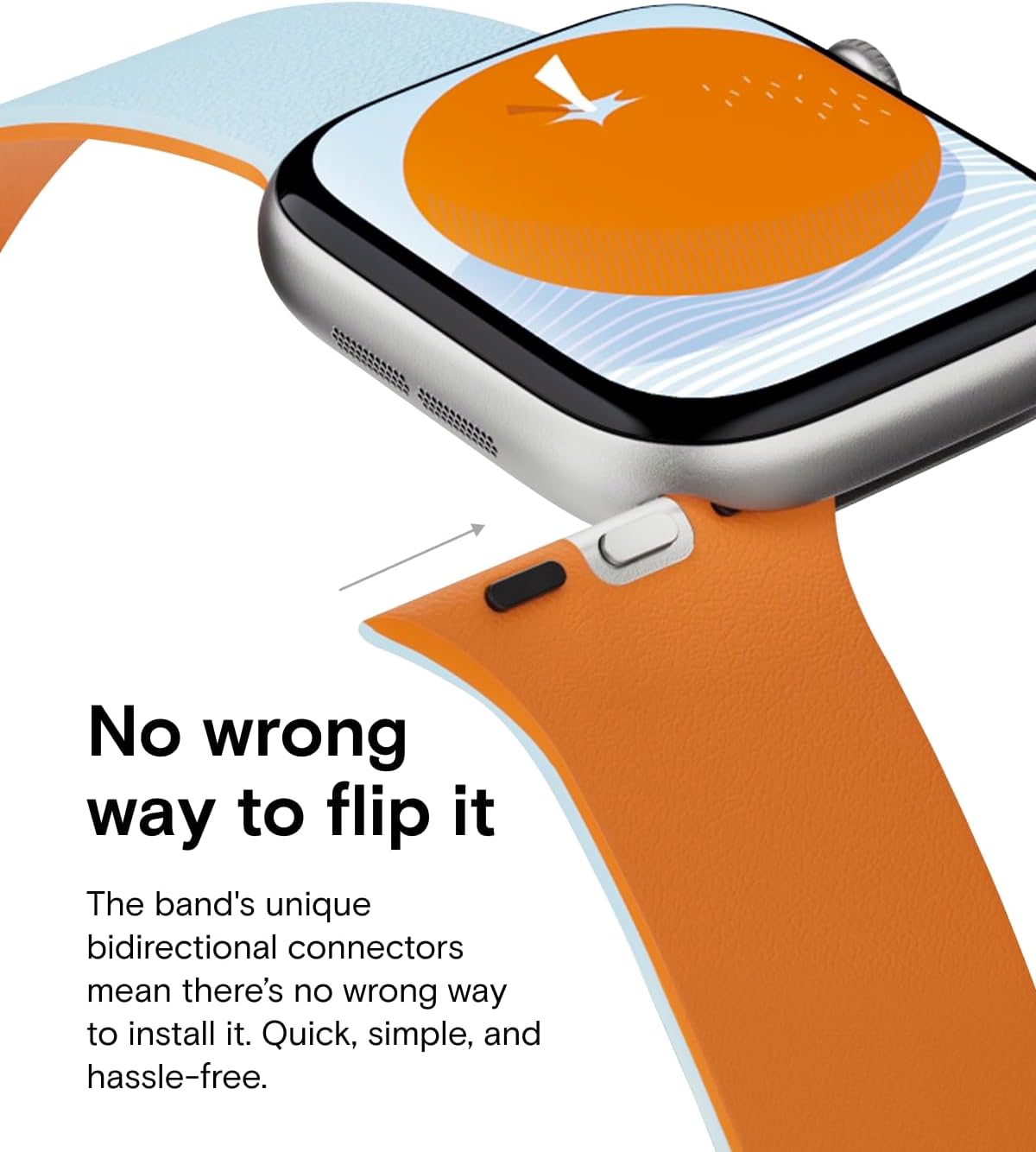 MOFT Snap Duo Watch Bands Compatible with Apple Watch, Quick Magnetic Wear, Duo-Color Design & Soft Silicone, iWatch Bands for Ultra 3/2/1, Series 11/10/9/8/7/SE/6/5/4/3/2/1, 38/40/41/42/44/45/46/49mm