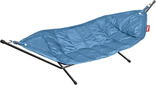 Fatboy Hammock with Stand - Double Size, Light Blue, 150kg Capacity