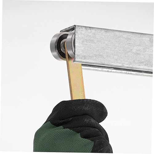 Miniatura 6 de Housoutil 4pcs 2 Trolley Ventana Puerta Dos Ruedas Strut Channel Trolley Asamblea Puerta corredera Puerta Rodillo Rueda Carretilla Heavy Duty