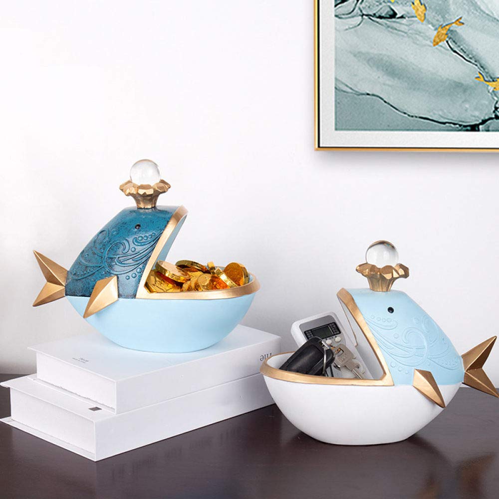 Creativo, Pesce Grosso, Miniatura di Statuetta, Decorazione della casa, Statua, Scultura Animale, Arredamento Soggiorno, Decorativo, Desktop, Scatola di immagazzinaggio, 2