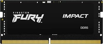 Kingston FURY Impact PnP 32GB 5600MT/s DDR5 CL40 SODIMM Memoria Gaming per Laptop Modulo Singolo – KF556S40IB-32