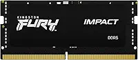 Kingston KF548S38IB-32 - Módulo de memória de SODIMM 32GB DDR5 4800Mhz FURY Impact Black 1,1V 2Rx8 262 pinos para notebook/gamers