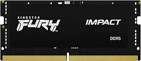 Kingston KF548S38IB-32 - Módulo de memória de SODIMM 32GB DDR5 4800Mhz FURY Impact Black 1,1V 2Rx8 262 pinos para notebook/gamers
