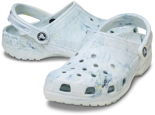 Image of Crocs Womens Classic Marbled Tie-dye Clogs