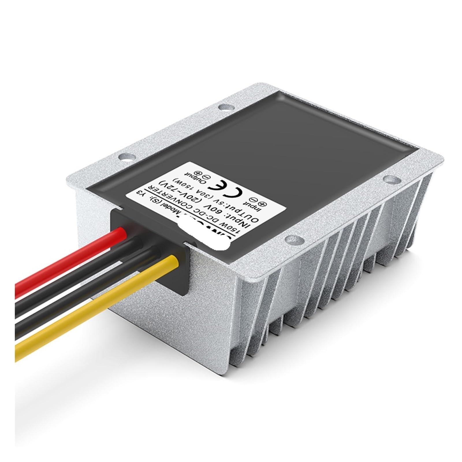 Przetwornica redukcyjna DC-DC 60 V na 5 V (wejście 20 V do 72 V, wyjście 30 A), konwerter zasilania stałego napięcia