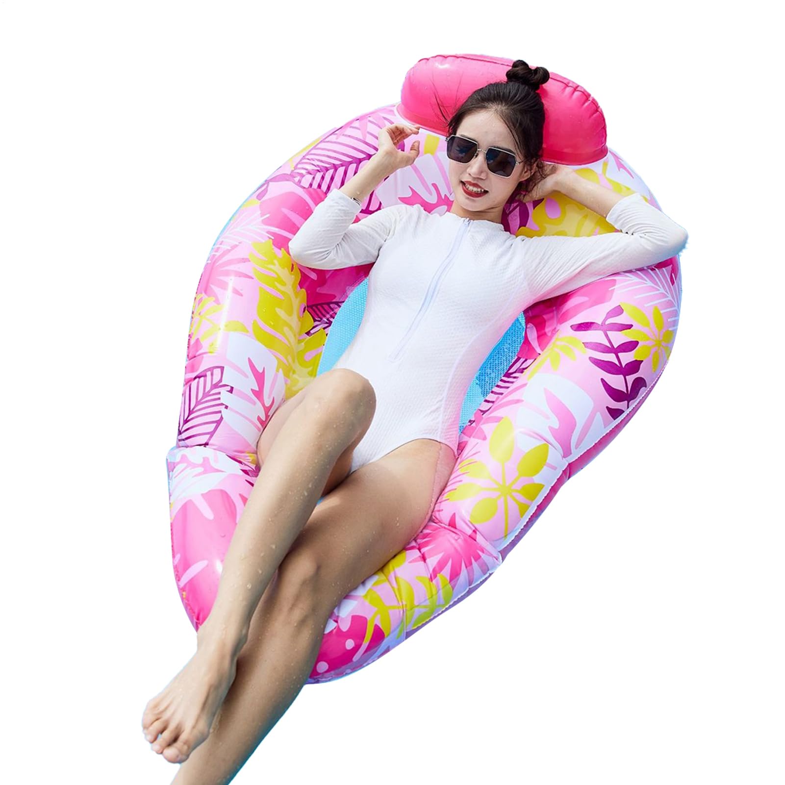 Generisch Bouées Piscine - Bouée Gonflable Pour Bassin | Tapis De Natation Pour Femmes Hommes | Bain De Plage Piscine Rivière Jardin, Hamac Flottant Confortable Multicolore