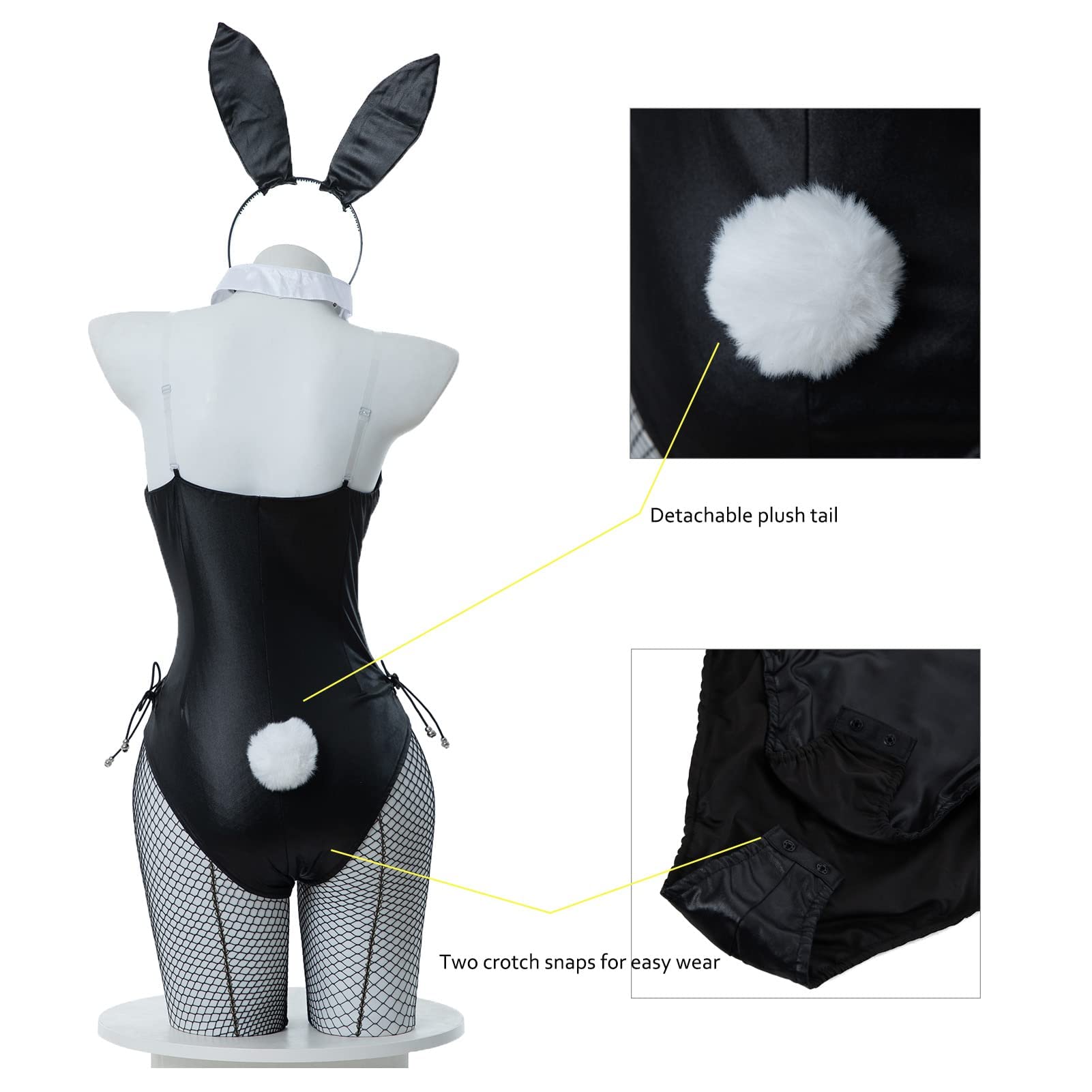 Fiamll Costume da coniglio, da donna, per cosplay, maggio Sakurajima