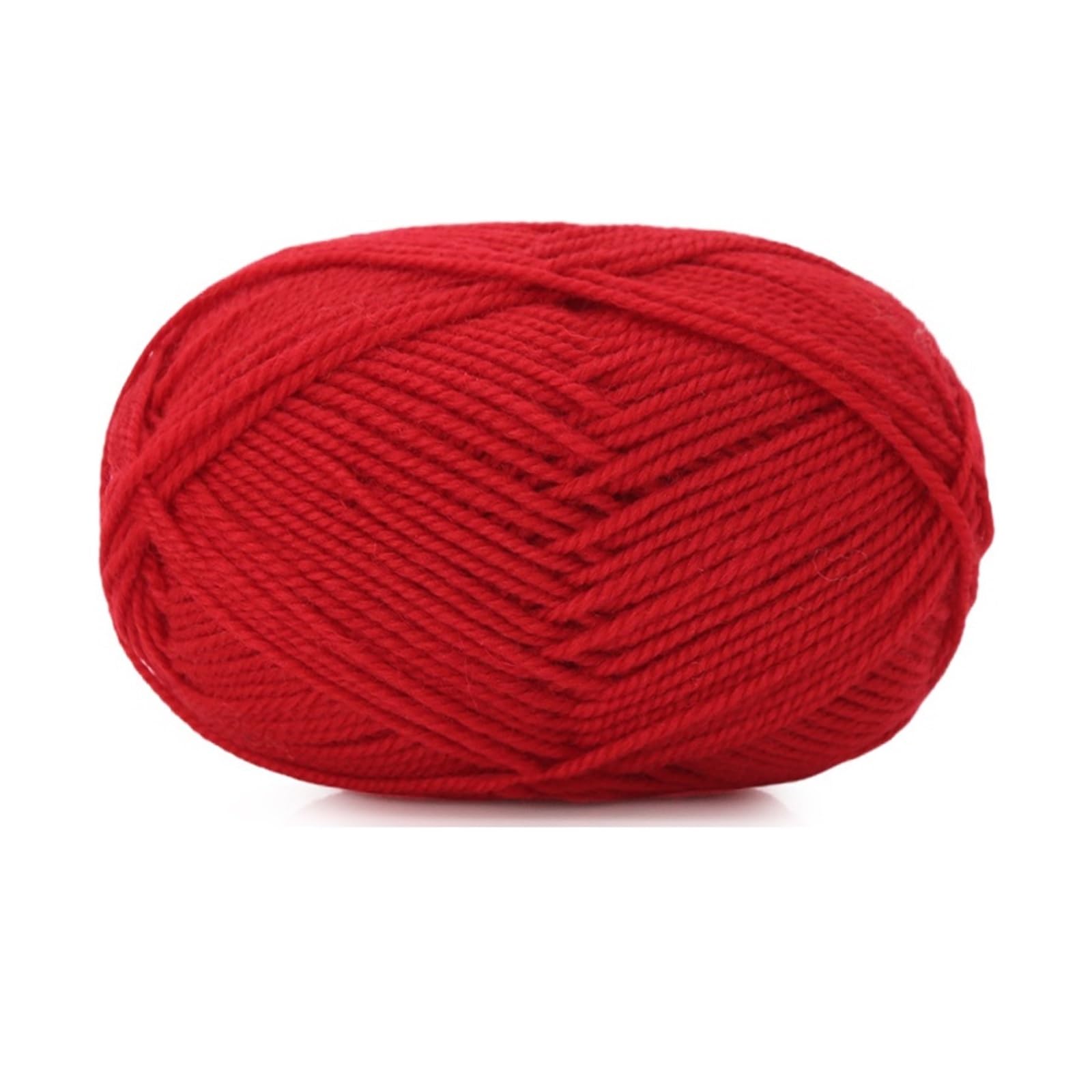 6 piezas 300g hilo de lana hecho a mano otoño e invierno cálido suéter sombrero bufanda bola(39 Red)