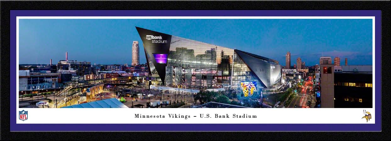 US Bank Stadium, Home of The Minnesota Vikings - Panoramic Posters and Framed Pictures by Blakeway Panoramas