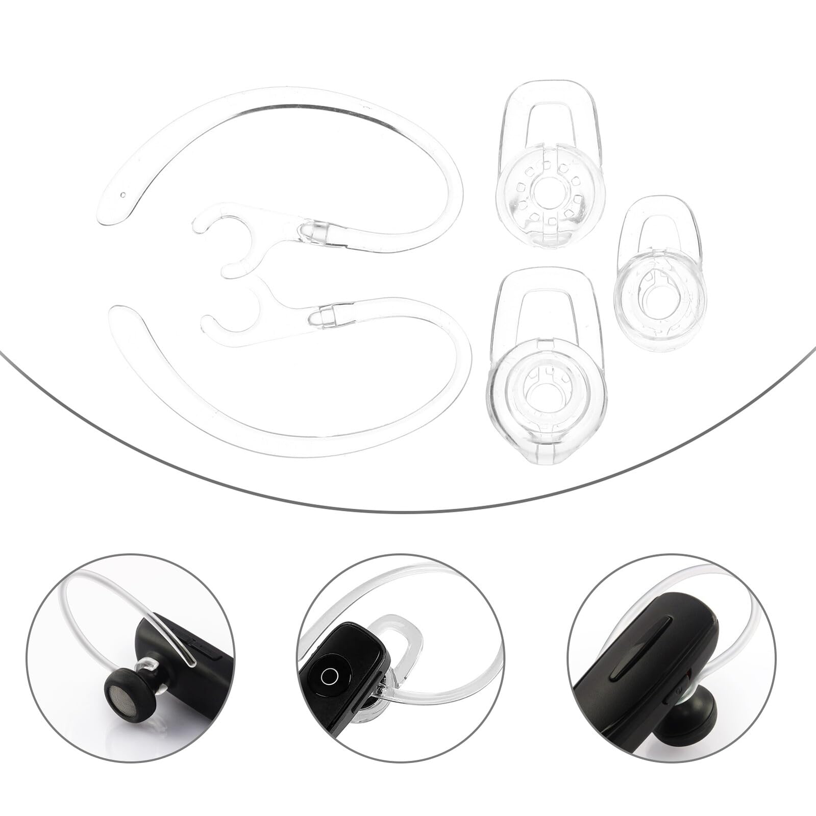 SHINEOFI 3 set Tappi Per Orecchie Punta Per Auricolari Ganci In Schiuma Per Auricolari Gancio Per Orecchie Ricambio Sintetico 20 pezzi * 3