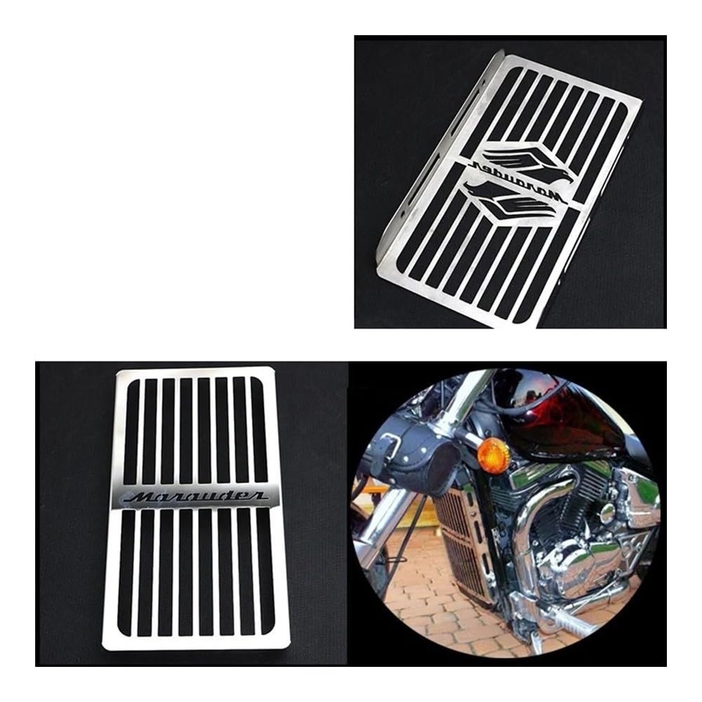 Kühlerschutzgitter Motorrad Zubehör Stahl Chrom Kühlergrill Abdeckung Schutz Schutz Für Su&zuki Marauder VZ800 1997-2003 2002 2001 2000 1999 Kühlerschutz Schutz