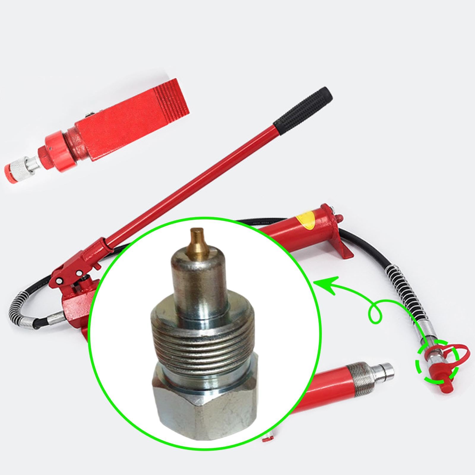 Conector de gato hidráulico, acoplador para sistemas de elevación, instalación sencilla, Masculino
