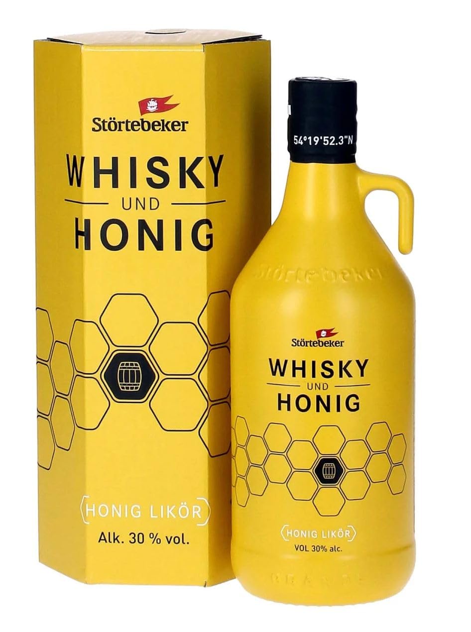 Störtebeker Whisky | Whisky und Honig Likör | 500ml Growler Flasche | 30% Alkohol | Das Beste aus dem Störtebeker Whisky Klassik und regionalem Honig | Handgemacht | Prämiert